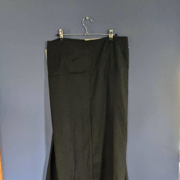 Hazel Brown Wool Skirt Button Waist Maxi Army Green Sz 3 - Picture 2 of 10